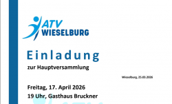 Hauptversammlung des ATV Wieselburg 2026